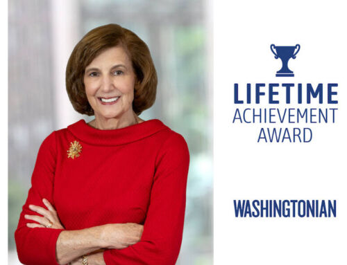 Margie receives Washingtonian magazine Lifetime Achievement Award for Leading Lenders